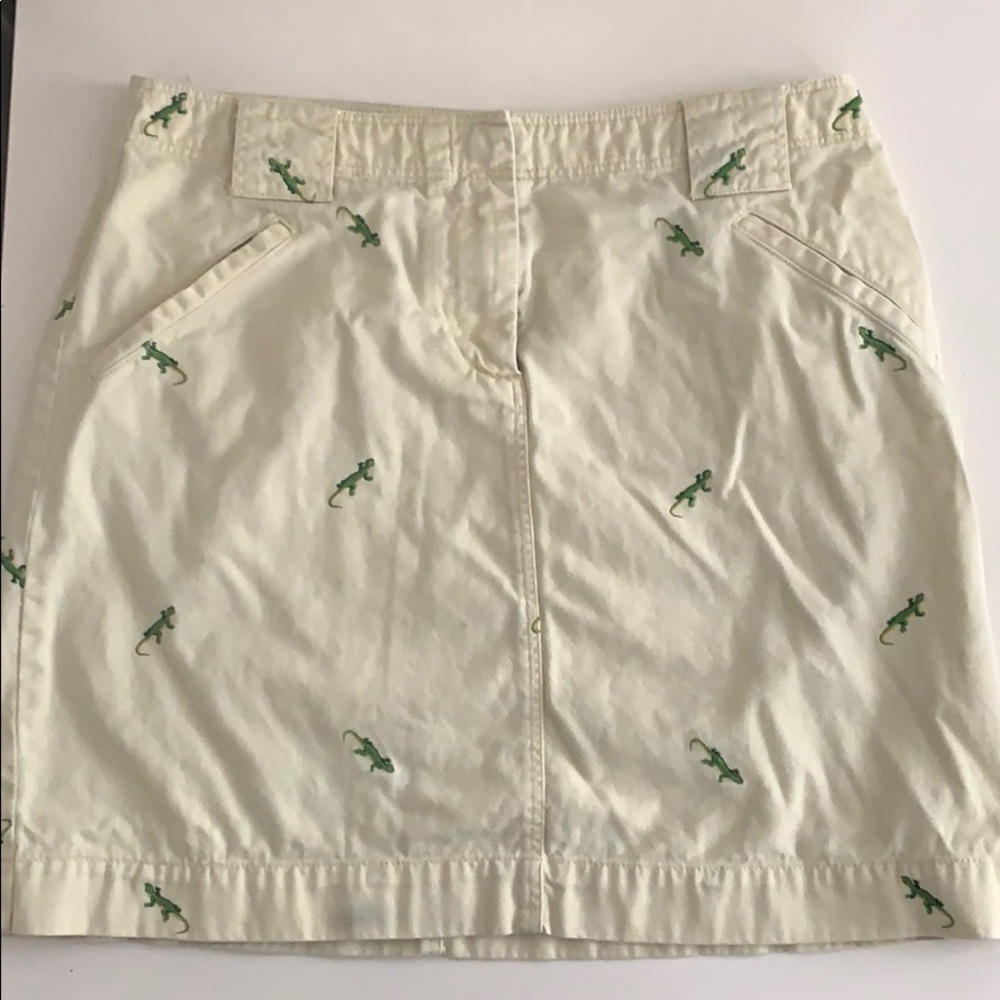 Pale Yellow Lizard Skirt